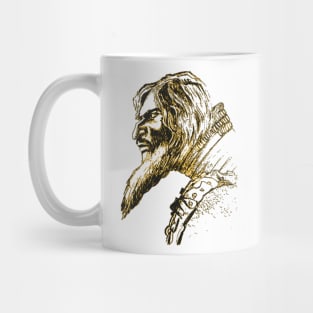 The Evil Count - Man With a Beard - Black & Gold Mug